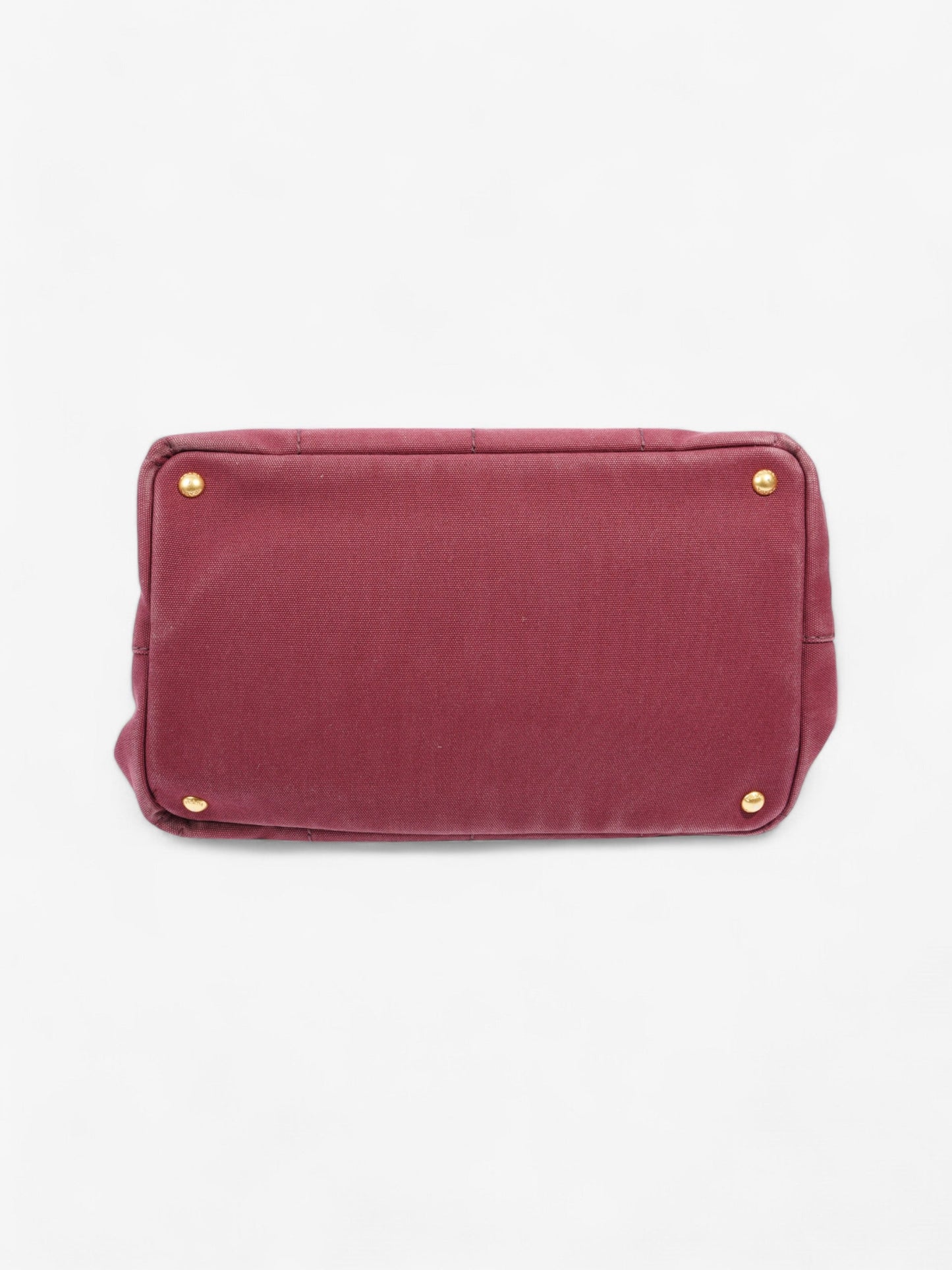 Prada Prada Canapa 2 Way Handbag Bordeaux Cotton