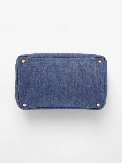 Prada Canapa Handbag Blue Denim