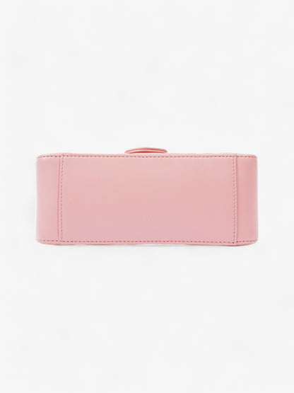 Gucci GG Marmont Top Handle Bag Pink Matelasse Leather Mini
