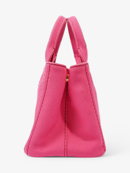Prada Canapa 2 Way Bag Pink Canvas