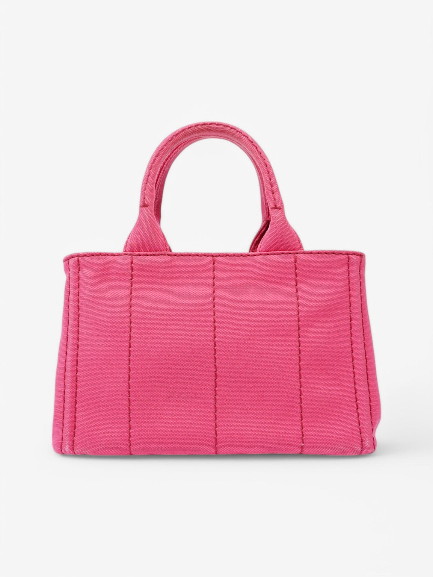 Prada Canapa 2 Way Bag Pink Canvas