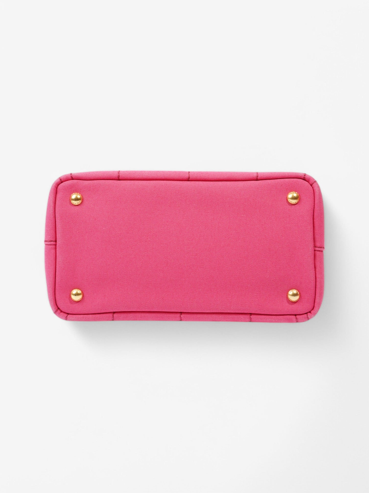 Prada Canapa 2 Way Bag Pink Canvas