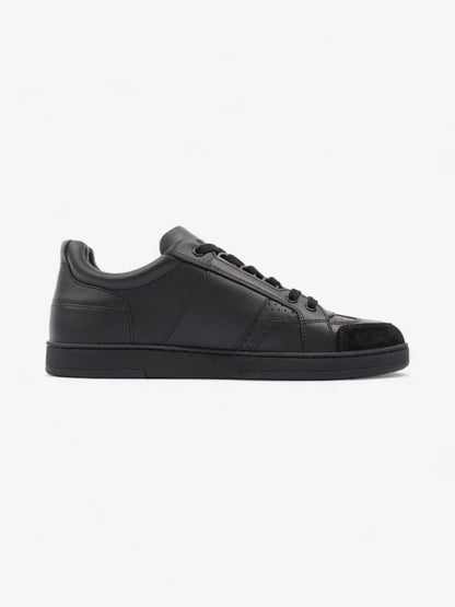 Christian Dior CD Low Top Sneakers Black / White Leather EU 38 UK 5