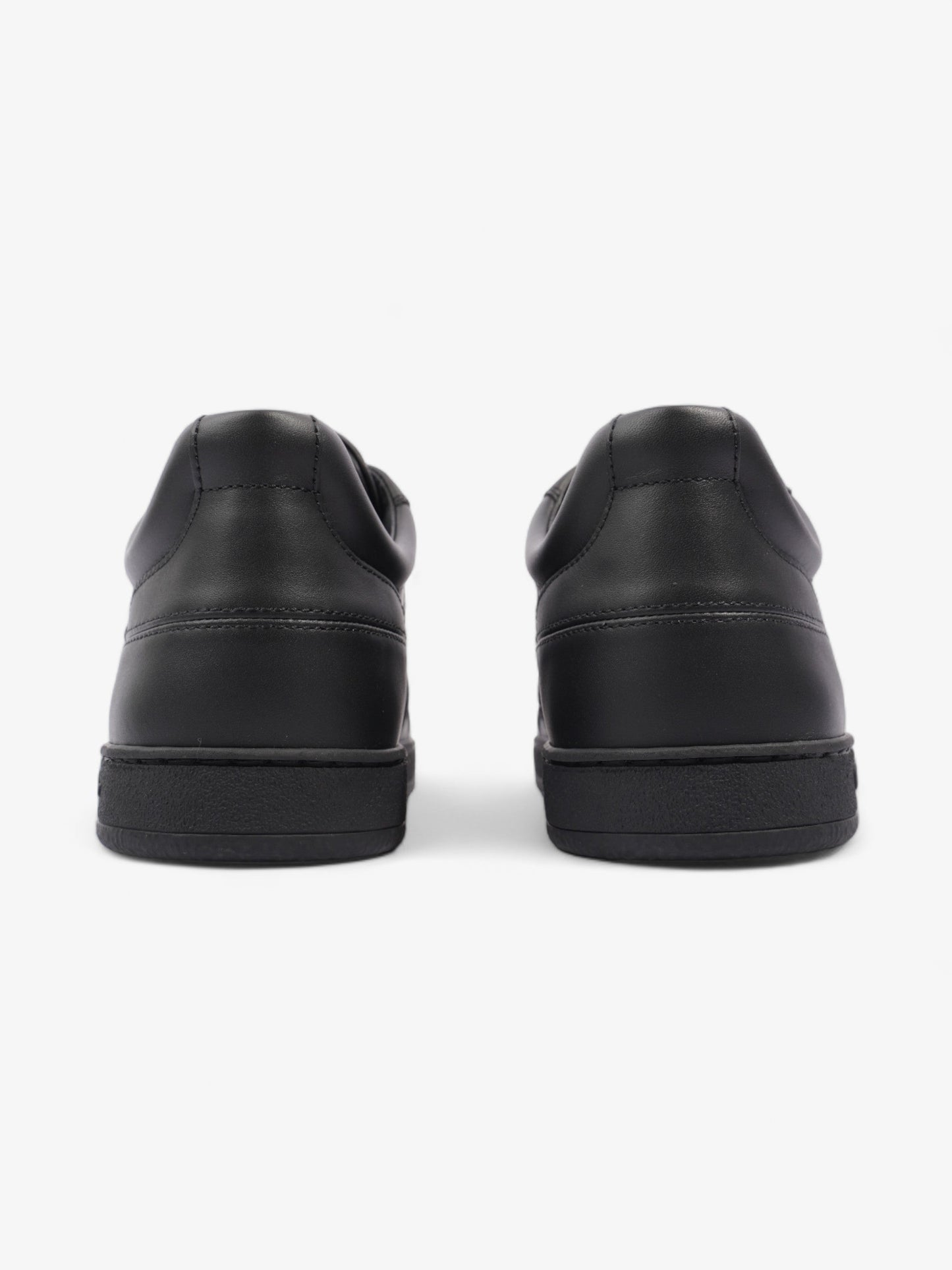 Christian Dior CD Low Top Sneakers Black / White Leather EU 38 UK 5