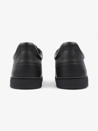 Christian Dior CD Low Top Sneakers Black / White Leather EU 38 UK 5