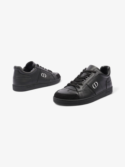 Christian Dior CD Low Top Sneakers Black / White Leather EU 38 UK 5