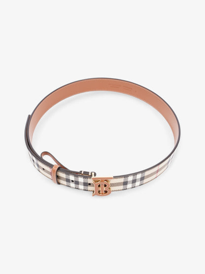 Burberry TB Belt Vintage Check / Briar Brown Canvas Medium - 102cm