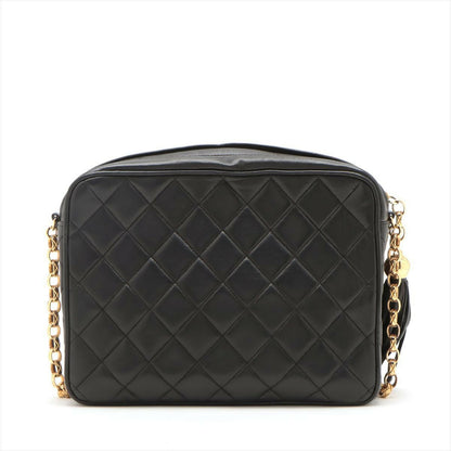 Chanel Vintage Black Mini Lambskin Tassel Bag with Gold Hardware