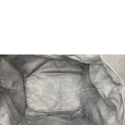 CHANEL Coco Eyelets Large Leather Shopping Tote Shoulder  Black
