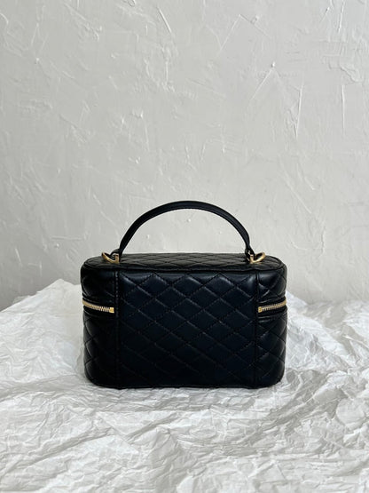 SAINT LAURENT Gaby Vanity leather shoulder bag gold hardware