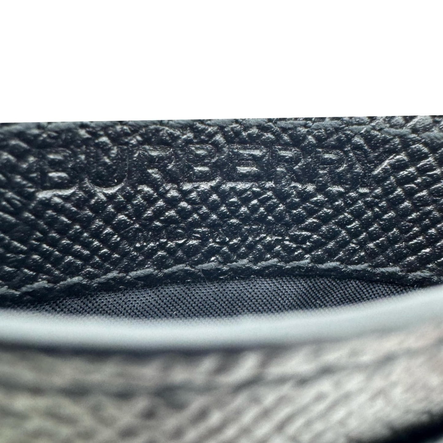 BURBERRY TB Leather Card Holder Black