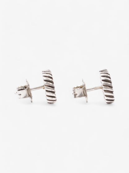 Gucci Double G Earrings Silver Silver Sterling