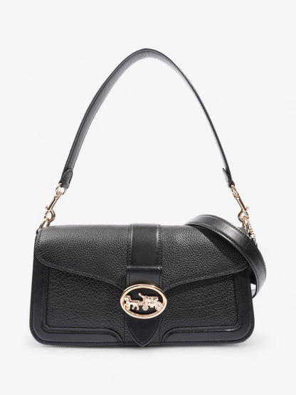 Coach Georgie Crossbody Black Grained Leather