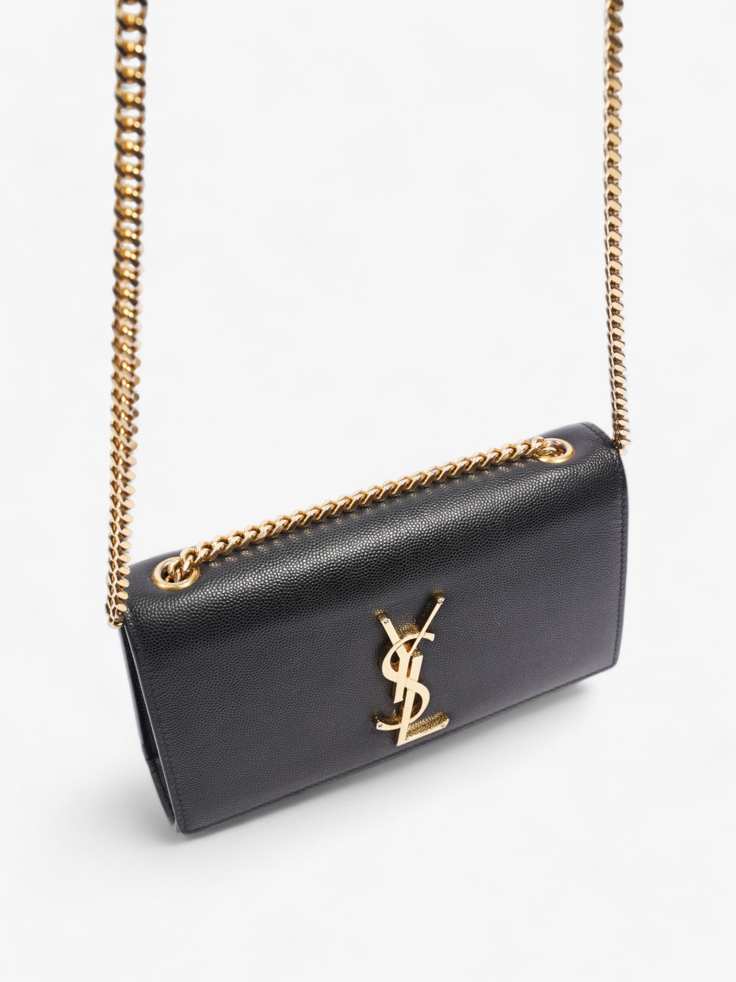 Saint Laurent Kate Black Leather Small