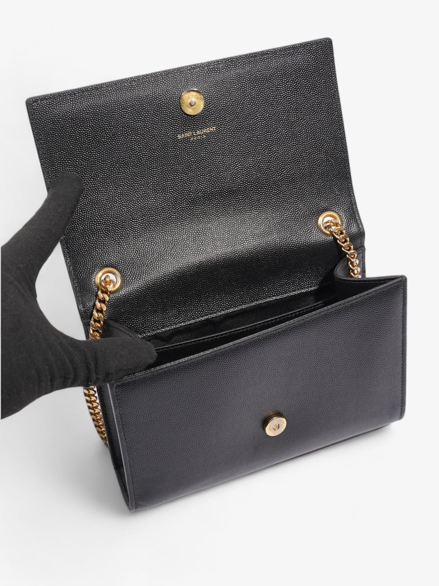 Saint Laurent Kate Black Leather Small