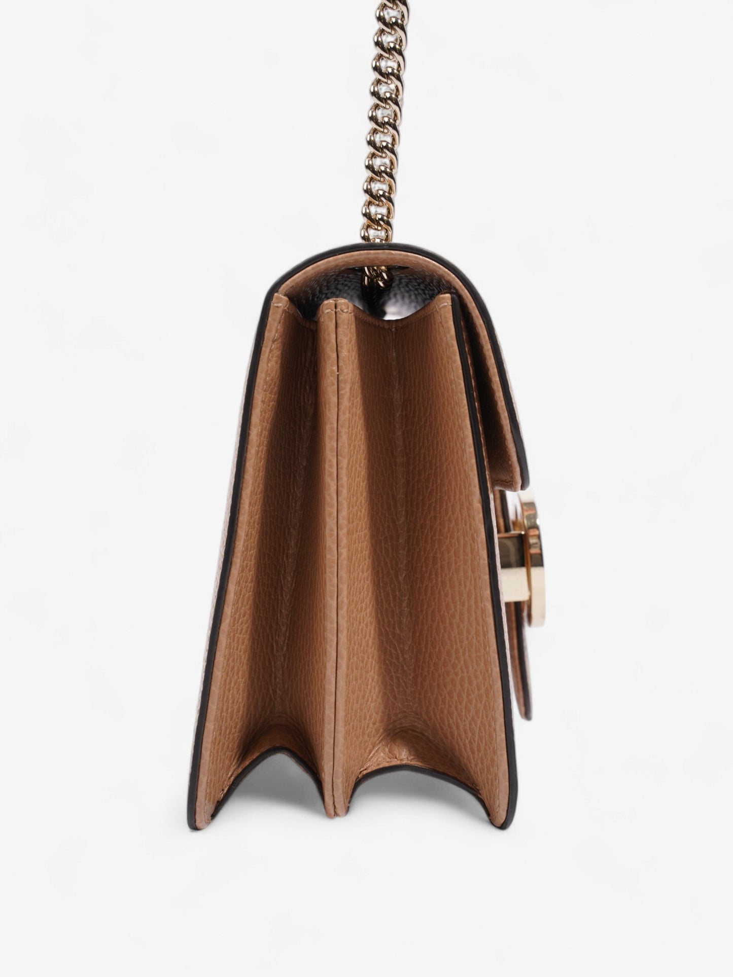 Gucci Interlocking GG Chain Beige Leather