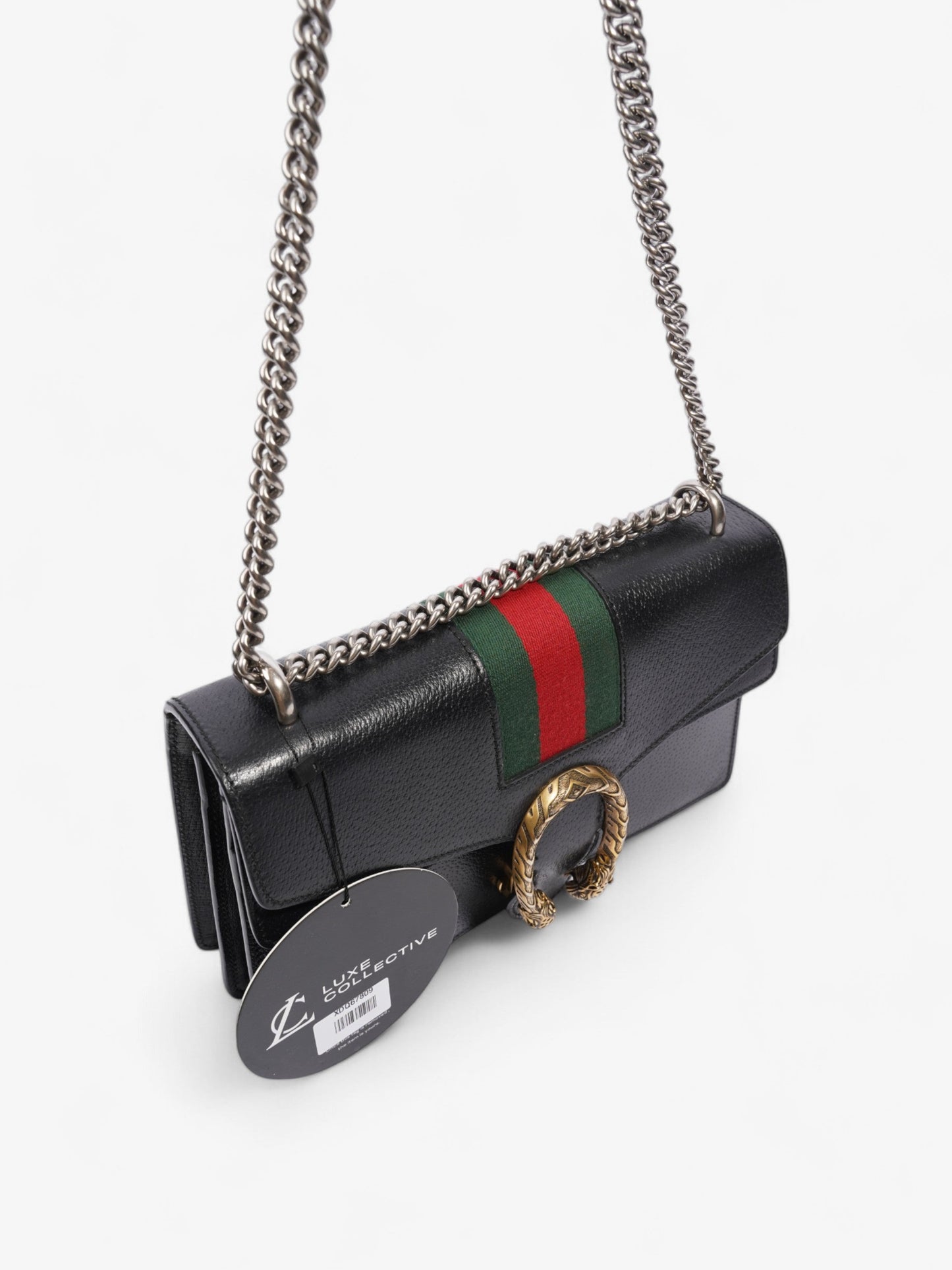 Gucci Dionysus Black / Red / Green Leather Small