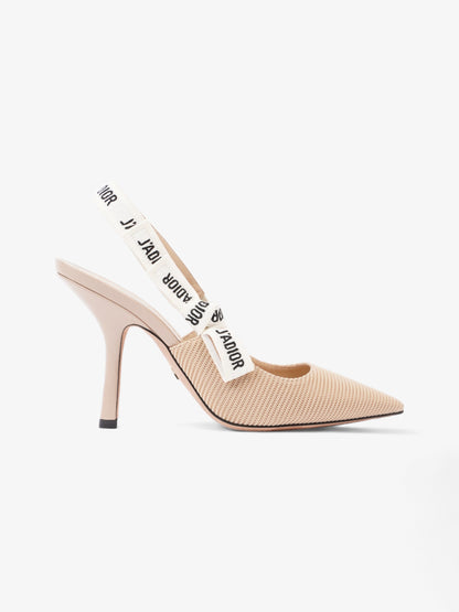 Christian Dior J'Adior Heel 100 Nude Cotton EU 38 UK 5