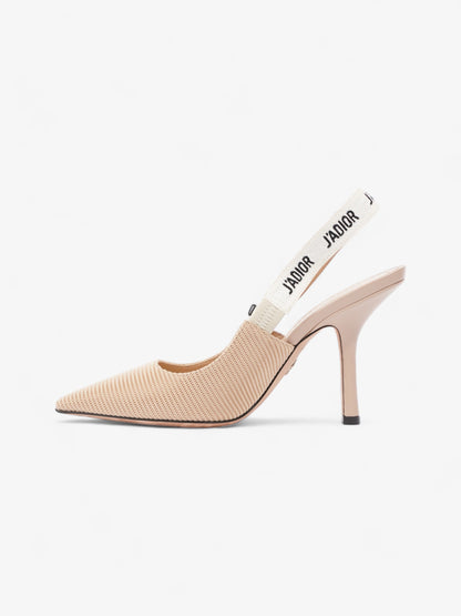 Christian Dior J'Adior Heel 100 Nude Cotton EU 38 UK 5