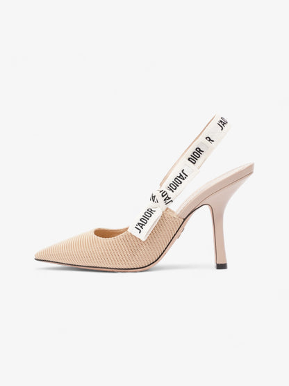 Christian Dior J'Adior Heel 100 Nude Cotton EU 38 UK 5