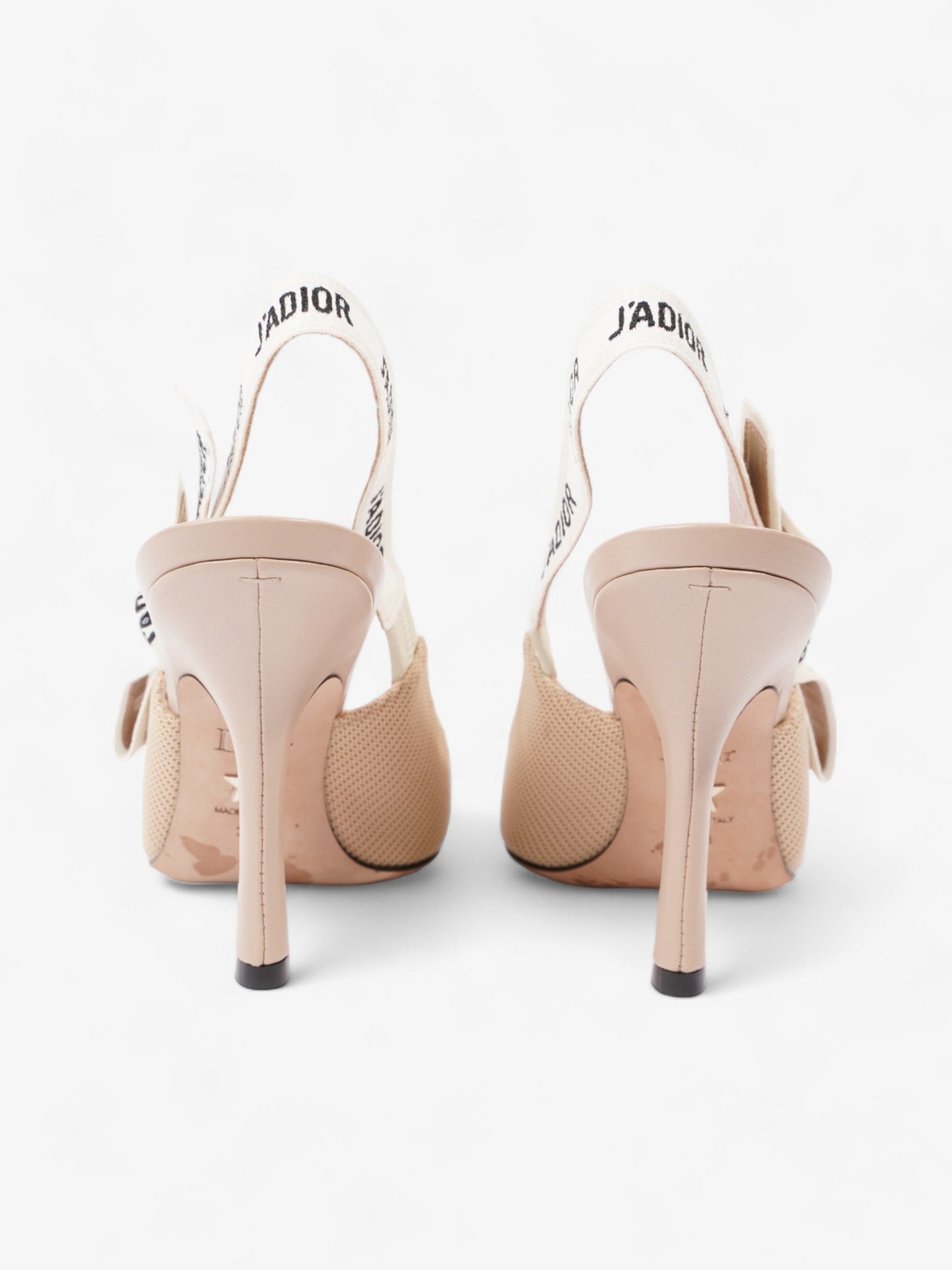 Christian Dior J'Adior Heel 100 Nude Cotton EU 38 UK 5