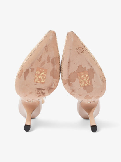 Christian Dior J'Adior Heel 100 Nude Cotton EU 38 UK 5