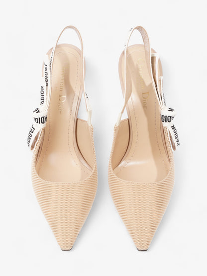 Christian Dior J'Adior Heel 100 Nude Cotton EU 38 UK 5