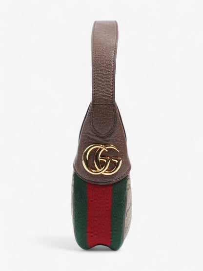 Gucci Ophidia GG Supreme / Brown / Green Canvas Mini