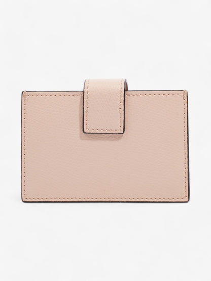 Fendi F is Fendi Card Holder Light Pink / Gold Leather