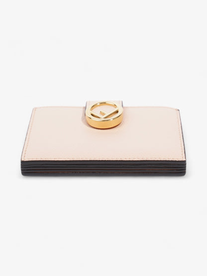 Fendi F is Fendi Card Holder Light Pink / Gold Leather
