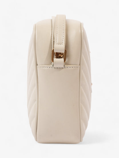 Saint Laurent Lou Camera Bag Cream Matelasse Leather Medium