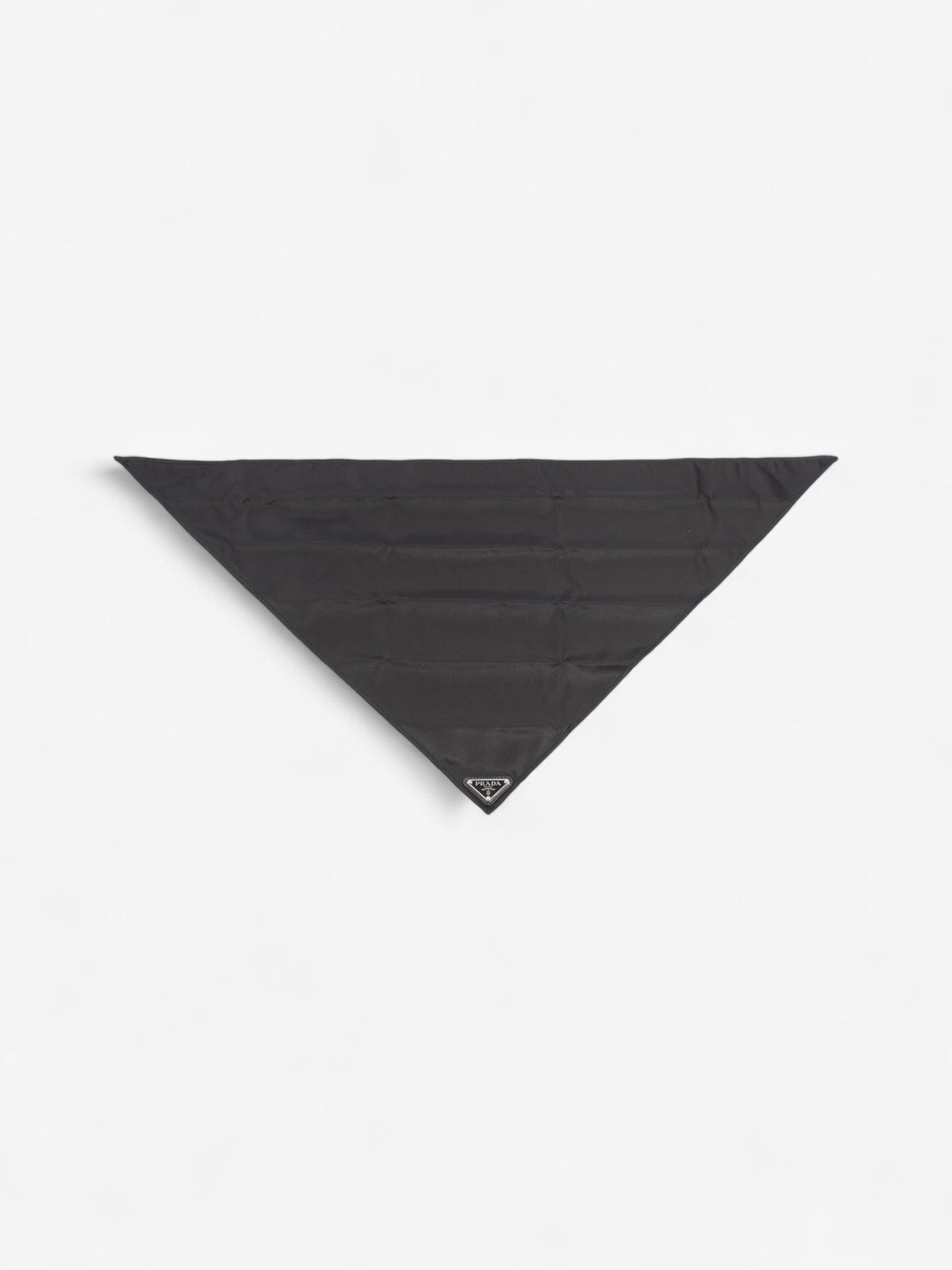 Prada Triangle Logo Bandana Black Re Nylon