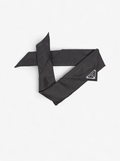 Prada Triangle Logo Bandana Black Re Nylon