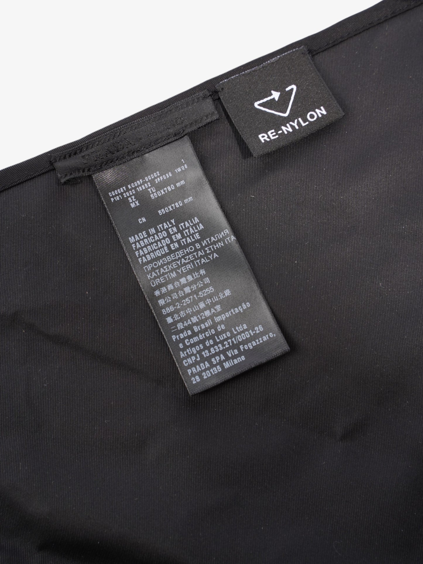 Prada Triangle Logo Bandana Black Re Nylon