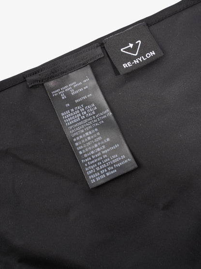 Prada Triangle Logo Bandana Black Re Nylon