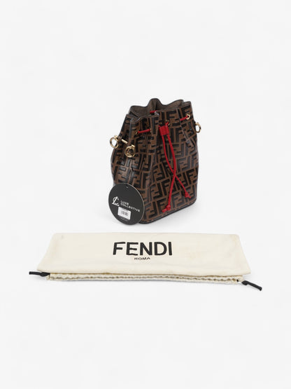 Fendi Bucket Bag Brown / Black Leather