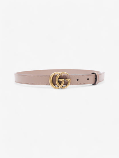 Gucci GG Marmont Thin Belt Dusty Pink / Gold Leather 70cm / 28"
