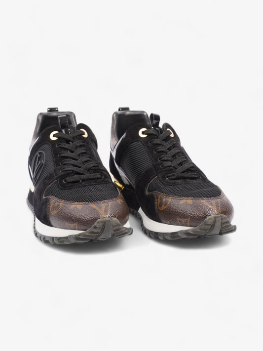 Louis Vuitton Run Away Sneakers Black / Monogram Suede EU 39 UK 6