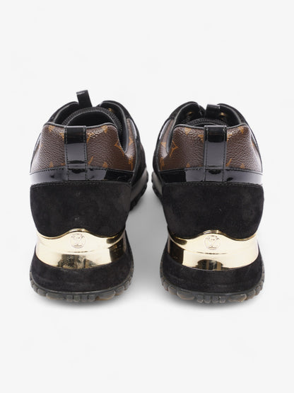 Louis Vuitton Run Away Sneakers Black / Monogram Suede EU 39 UK 6
