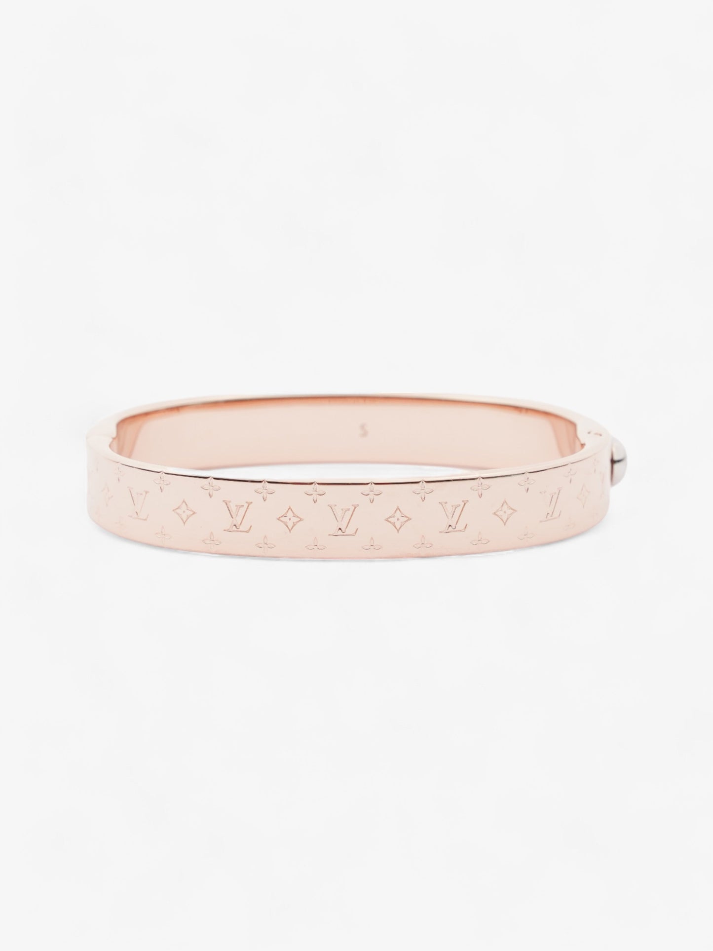 Louis Vuitton Nanogram Cuff Rose Gold Brass S