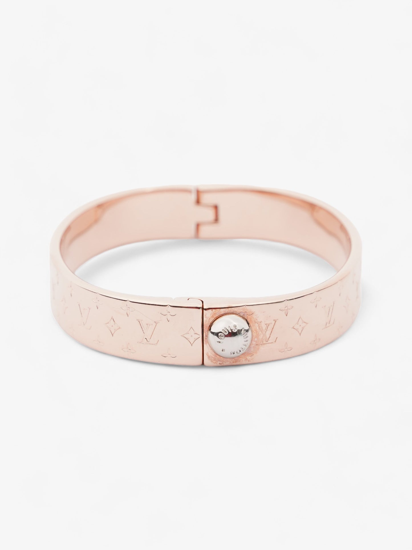 Louis Vuitton Nanogram Cuff Rose Gold Brass S