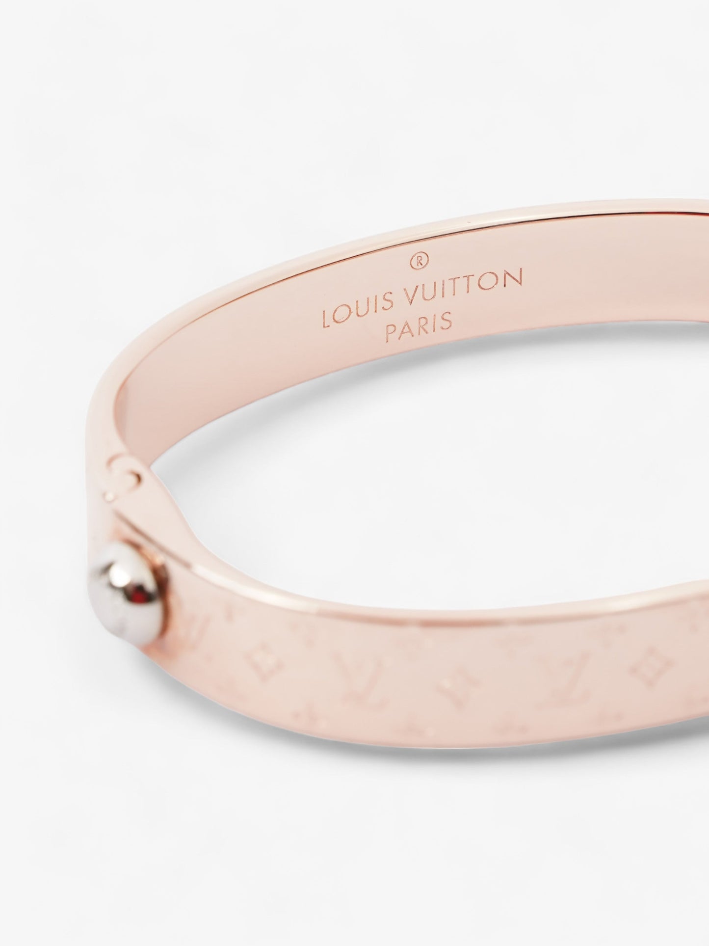 Louis Vuitton Nanogram Cuff Rose Gold Brass S