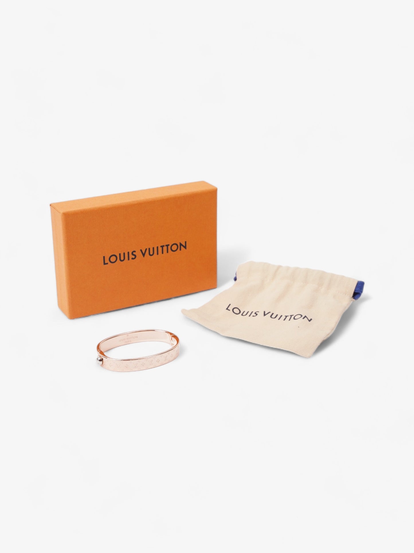 Louis Vuitton Nanogram Cuff Rose Gold Brass S