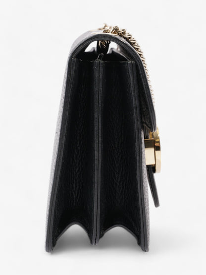 Gucci Dollar Interlocking G Black Calfskin Leather Small