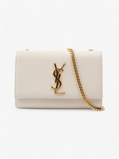 Saint Laurent Kate Bag Cream Leather Small