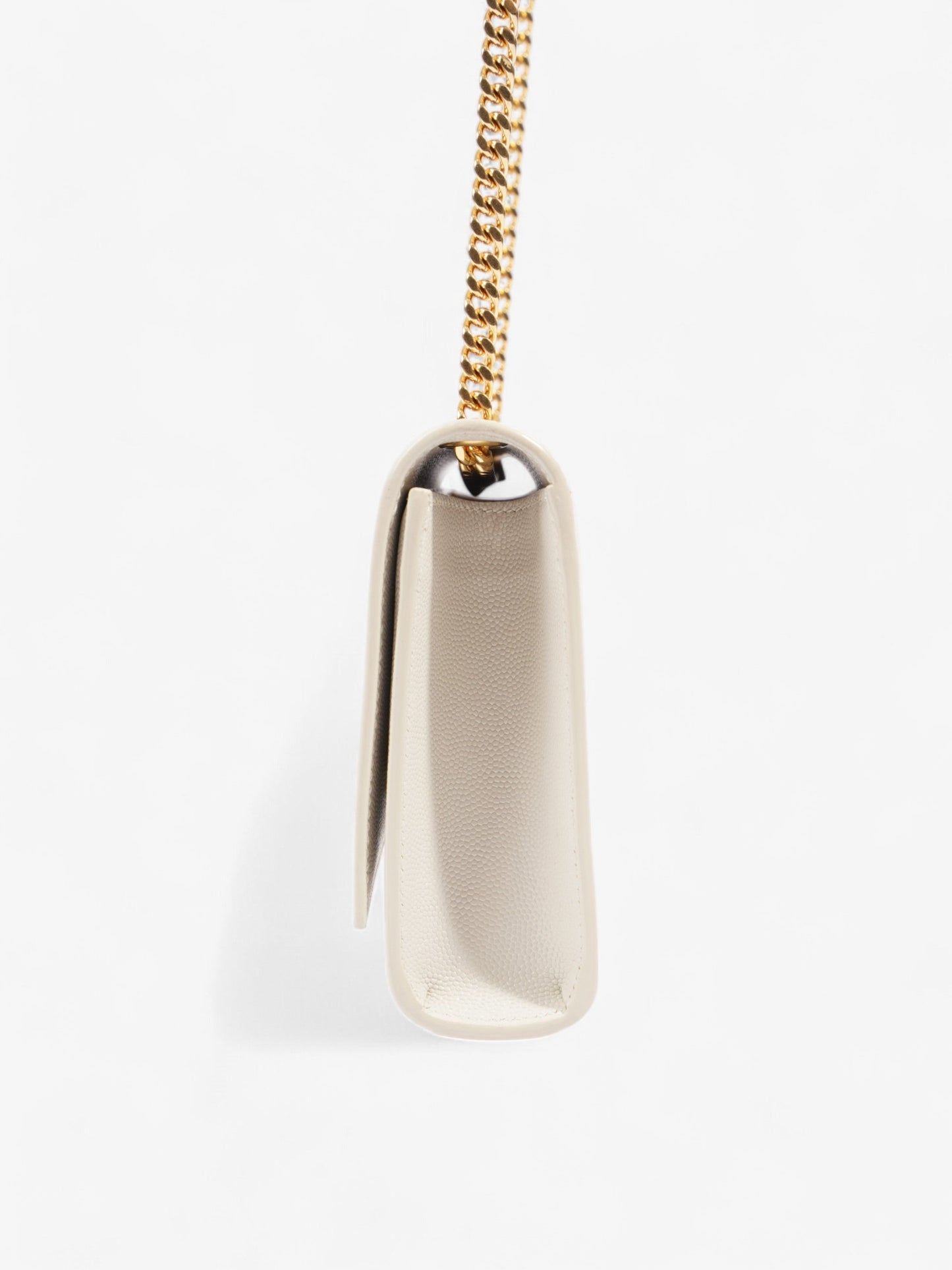 Saint Laurent Kate Bag Cream Leather Small