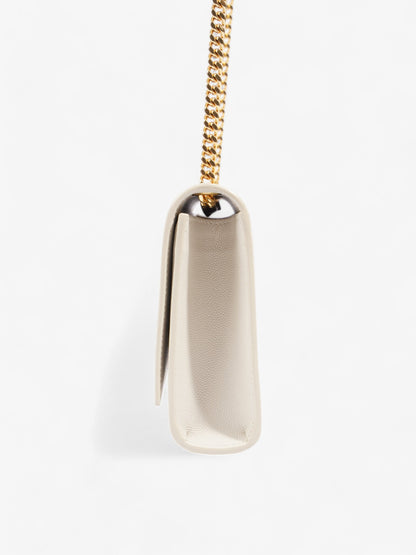 Saint Laurent Kate Bag Cream Leather Small