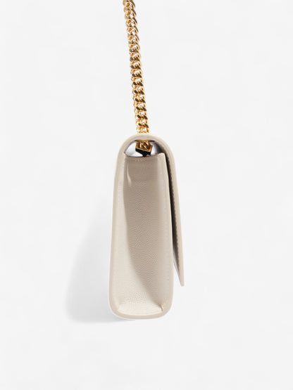 Saint Laurent Kate Bag Cream Leather Small