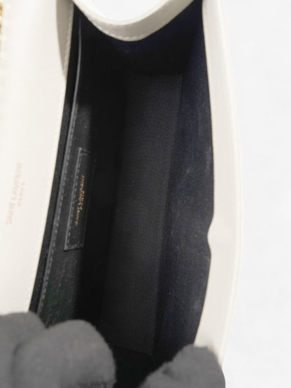 Saint Laurent Kate Bag Cream Leather Small