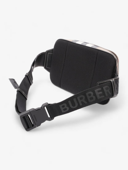 Burberry Double Zip Belt Bag Dark Birch Brown Cotton